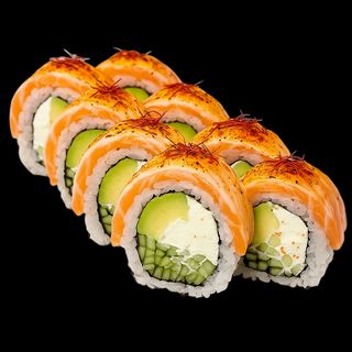 Philadelphia z grillowanym łososiem