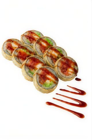 Rolka tempura z łososiem