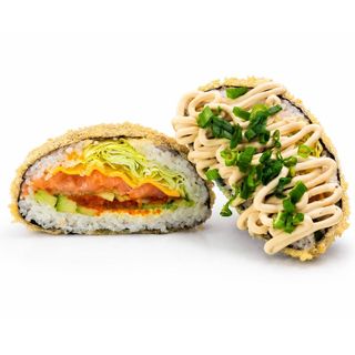 Sushi burger z łososiem