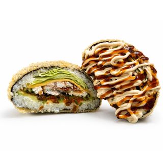 Sushi burger z węgorzem