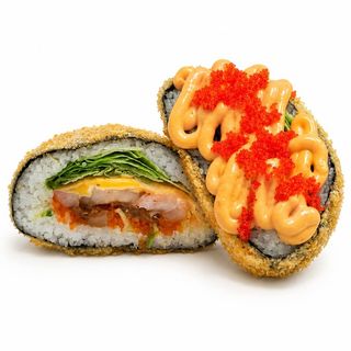 Sushi burger z krewetką