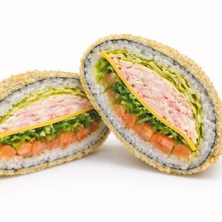 JUICY BURGER Z ŁOSOSIEM