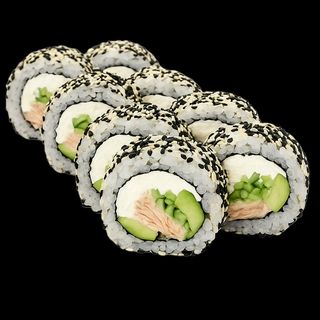 Uramaki z grillowanym łososiem