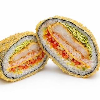 KAIZEN ROYAL BURGER Z KREWETKAMI W TEMPURZE
