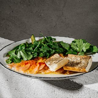 Ceviche z lososia w sosie pomaranczowym