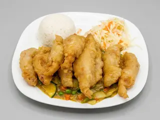Panga z warzywami