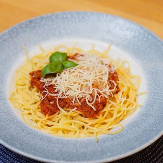 Pinokio spaghetti bolognese