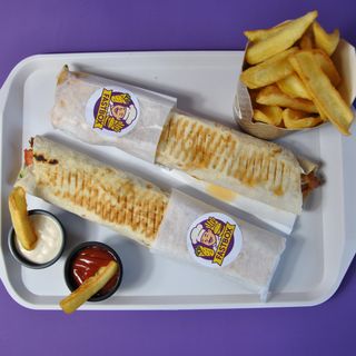 Zestaw Kebab Rollo (frytki, napój do wyboru)