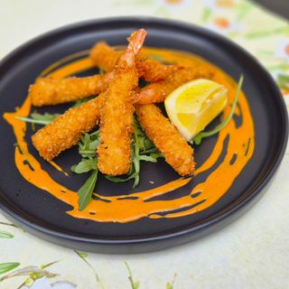 Gamberi in tempura croccanti