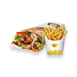 Na cienkim Kurczak + Frytki