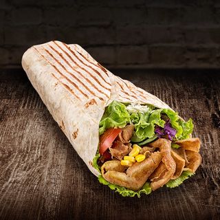 Zestaw maly rollo kebab + frytki + coca cola 250 ml