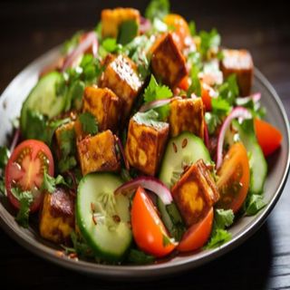 Paneer tikka salad