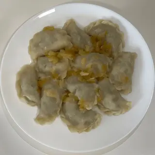 Pierogi z mięsem kaczki