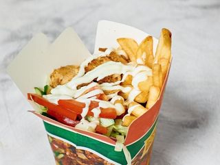 super king box z frytki I mięso