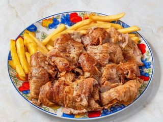 Talerz Frytki z mięsem