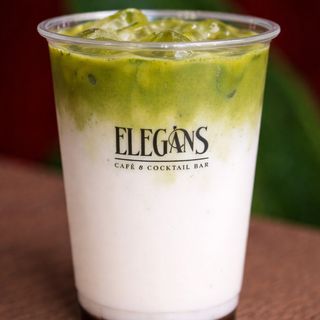 Iced matcha latte