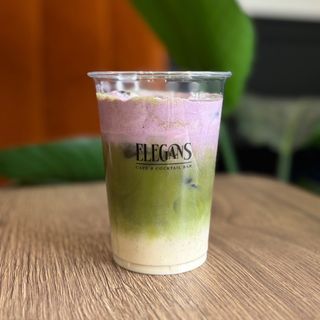 Iced Green Matcha Ube Cloud