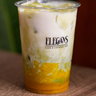 Iced Mango Sticky Rice Matcha