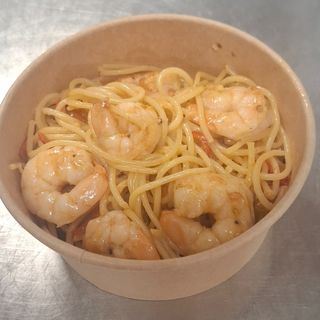 Spaghetti z krewetkami 