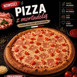 Pizza z mortadelą