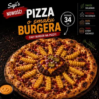 Pizza o smaku burgera