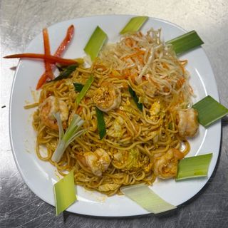 Makaron Chiński Z Krewetkami