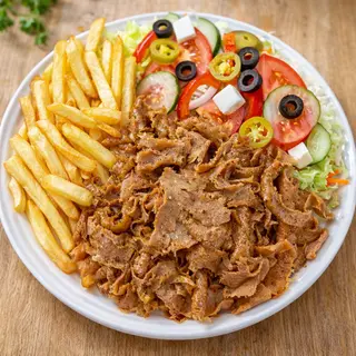 Kebab na talerzu