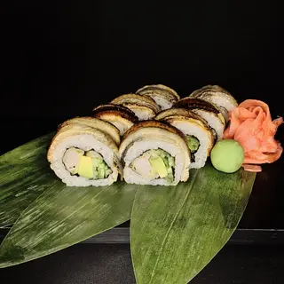 California Hot Roll Węgorz i Krewetki 8szt