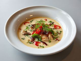 Zupa Viet-Thai z krewetkamí