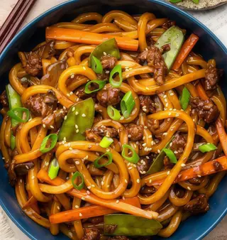 Teriyaki udon wołowina