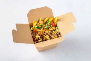 Box z frytkami wege