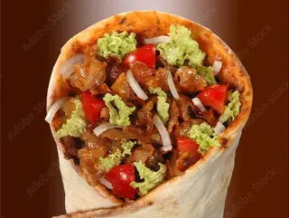 Tortilla z serem feta i mięsem