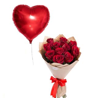 Combo bukiet róż + balon 1