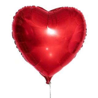 Balón z helem serduszko czerwone