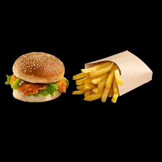 Box z burgeram classic + skrzydełka