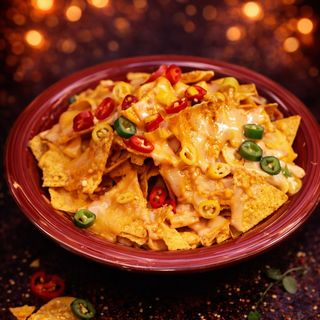 Nachos z sosem serowym