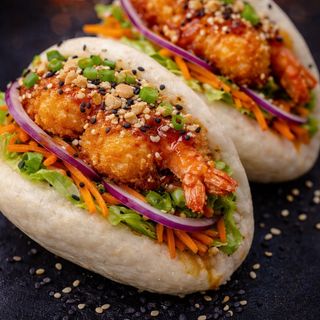 Bao z krewetkami