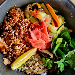 Bowl łosoś teriyaki