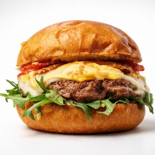 Burger Serowy z potrójnym serem i bekonem