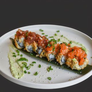 Tatar łosoś i tuńczyk