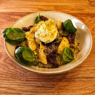 pistacjowo-truflowa owsianka