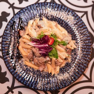 Makaron Z Polędwiczką Wieprzową I Sosem Grzybowo-Śmietanowym