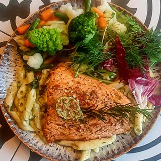 Pieczony filet z łososia