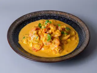 Korma curry-  Krewetki