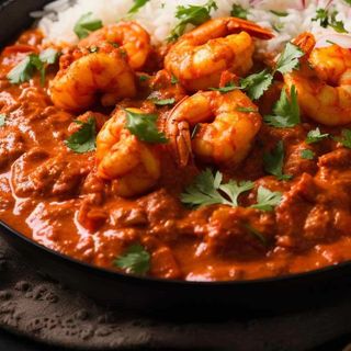 Tikka Masala -Krewetki
