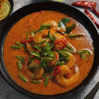 Czerwone Curry Krewetkami