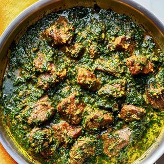 Palak curry/ Curry ze Szpinakiem -Baranina (Mutton)