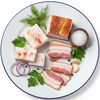 Mix 3 rodzajów słoniny