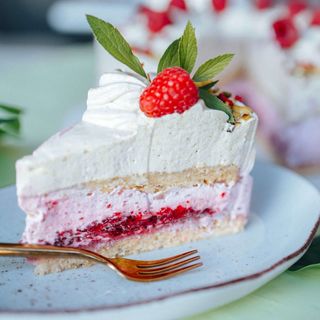 Malinowo pistacjowa pokusa