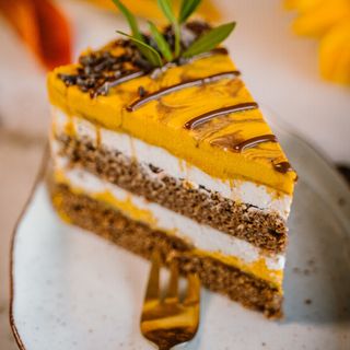 Ciasto z dynią,nutellą i pomarańczą